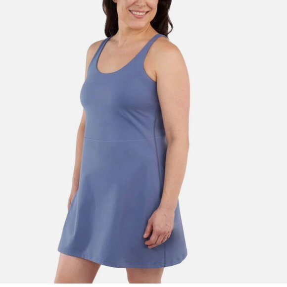 Elle Sport Women's Active Tank Dress Blue - Picture 1 of 3